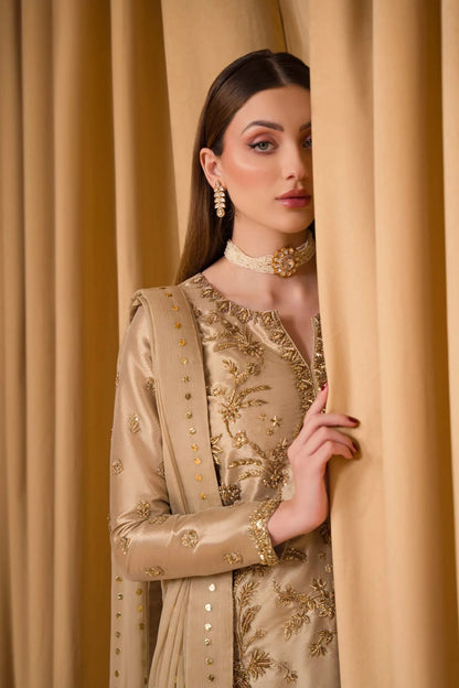 Atharva Heritage ✨ Exquisite Hand Embroidered Pakistani Suit in Pure Hanuman 80 Grams Tissue Silk – A Masterpiece of Luxury & Craftsmanship HTSMK543