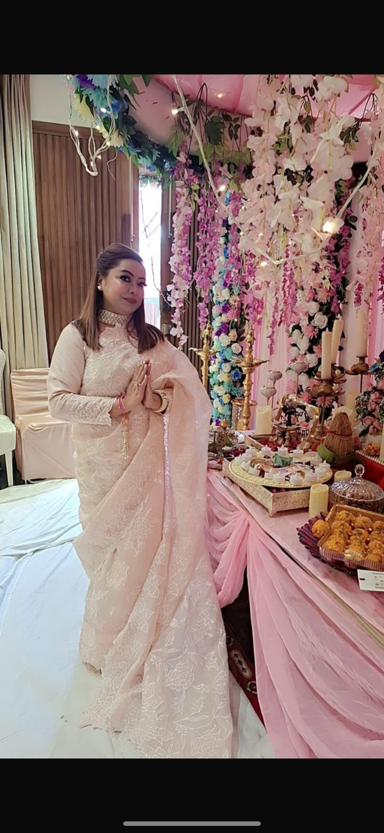 Atharva Heritage Sheer Luxury Saree S001 Powder Pink