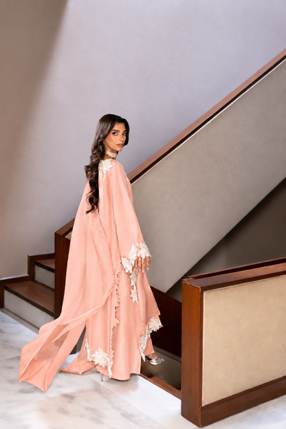 Atharva Heritage – Hand-Embroidered Pure Silk Pakistani Suit with Pearl & Katdana Detailing AHSS1561