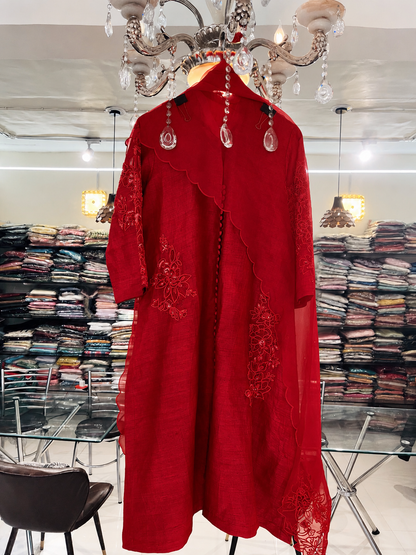 Atharva Heritage Premium Raw Silk  Ready to Wear Pakistani Suit RSP0021