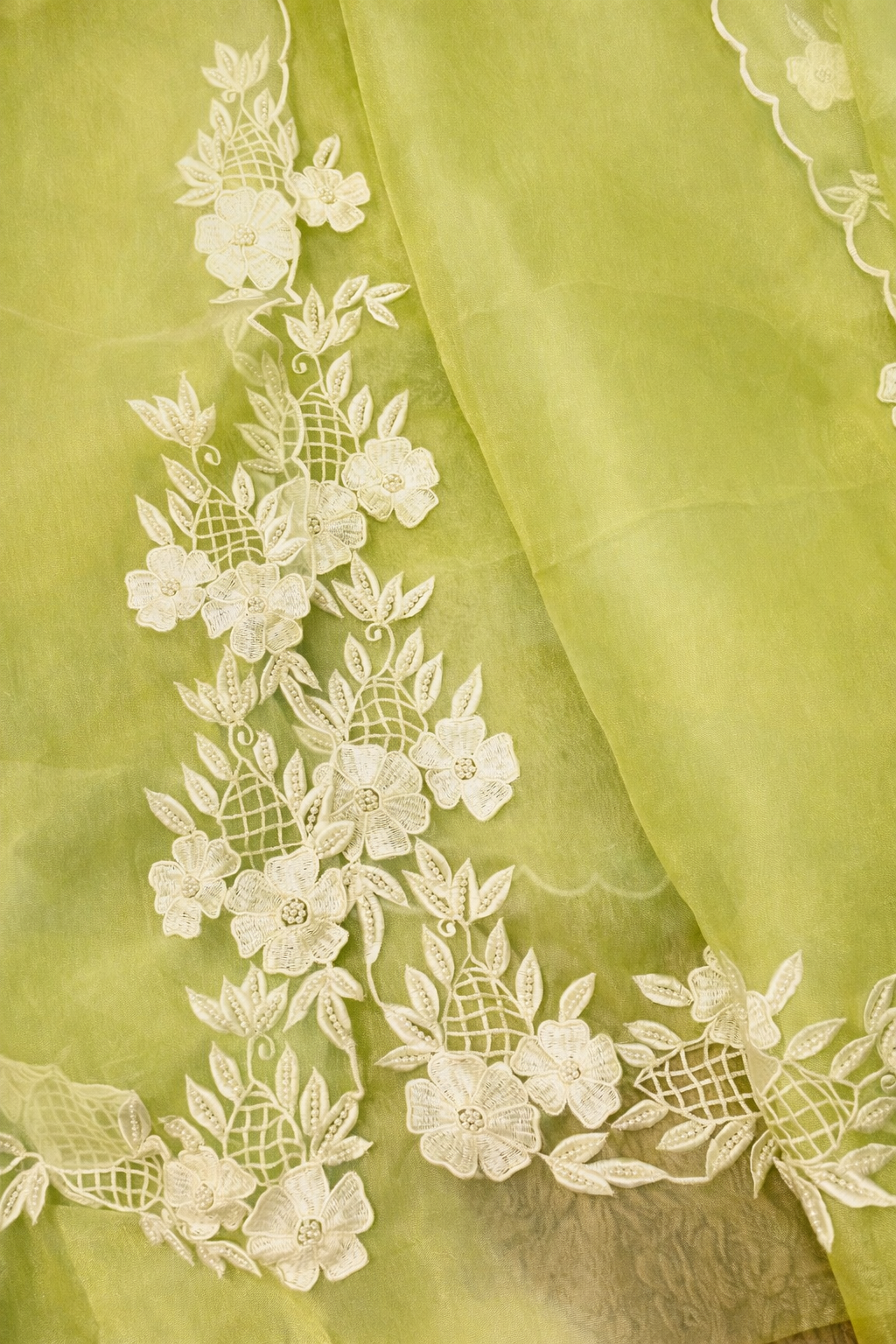 Atharva Heritage Pure Organza Silk Pakistani Suit with Pearl Parsi Embroidery AH181331176