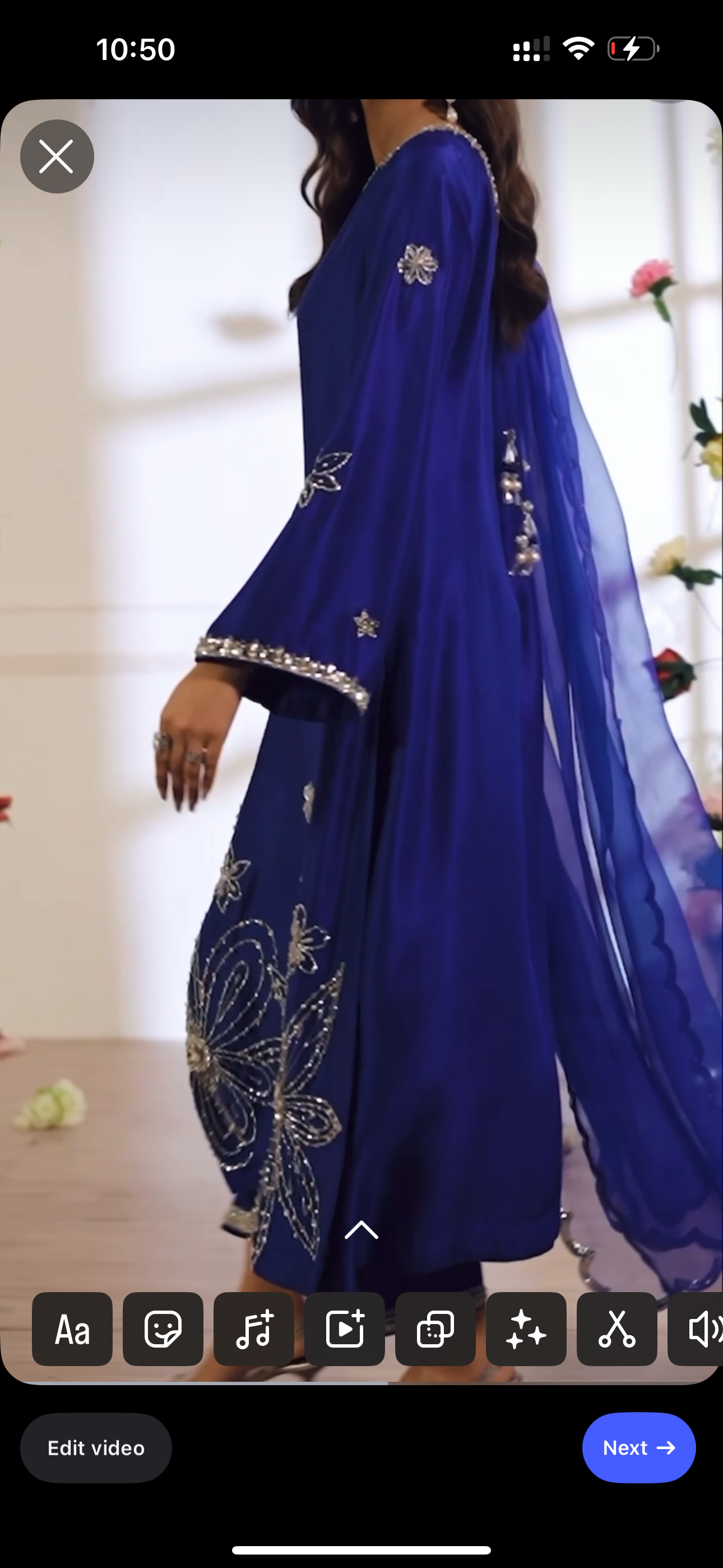 Atharva Heritage Cobalt Crystal Ensemble — A Symphony of Grace and Glamour SCB167