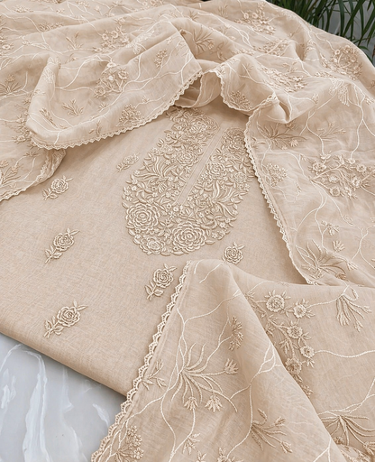 ATHARVA HERITAGE PURE MUL CHANDERI PARSI GARA SUIT MCH0072P