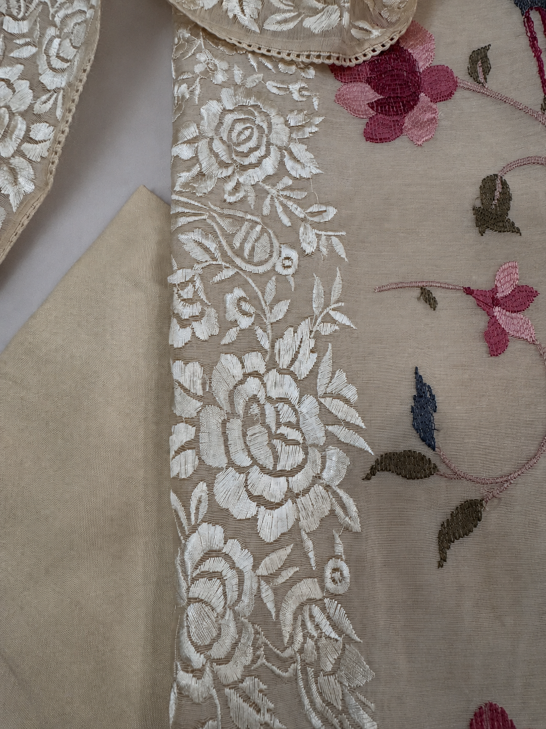 Atharva Heritage Unstitched Pure Mul Chanderi Kurta with Pure MUL Chanderi dupatta AH18133127