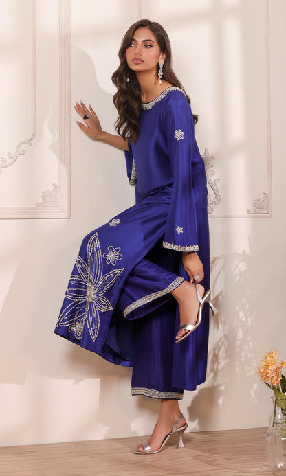 Atharva Heritage Cobalt Crystal Ensemble — A Symphony of Grace and Glamour SCB167