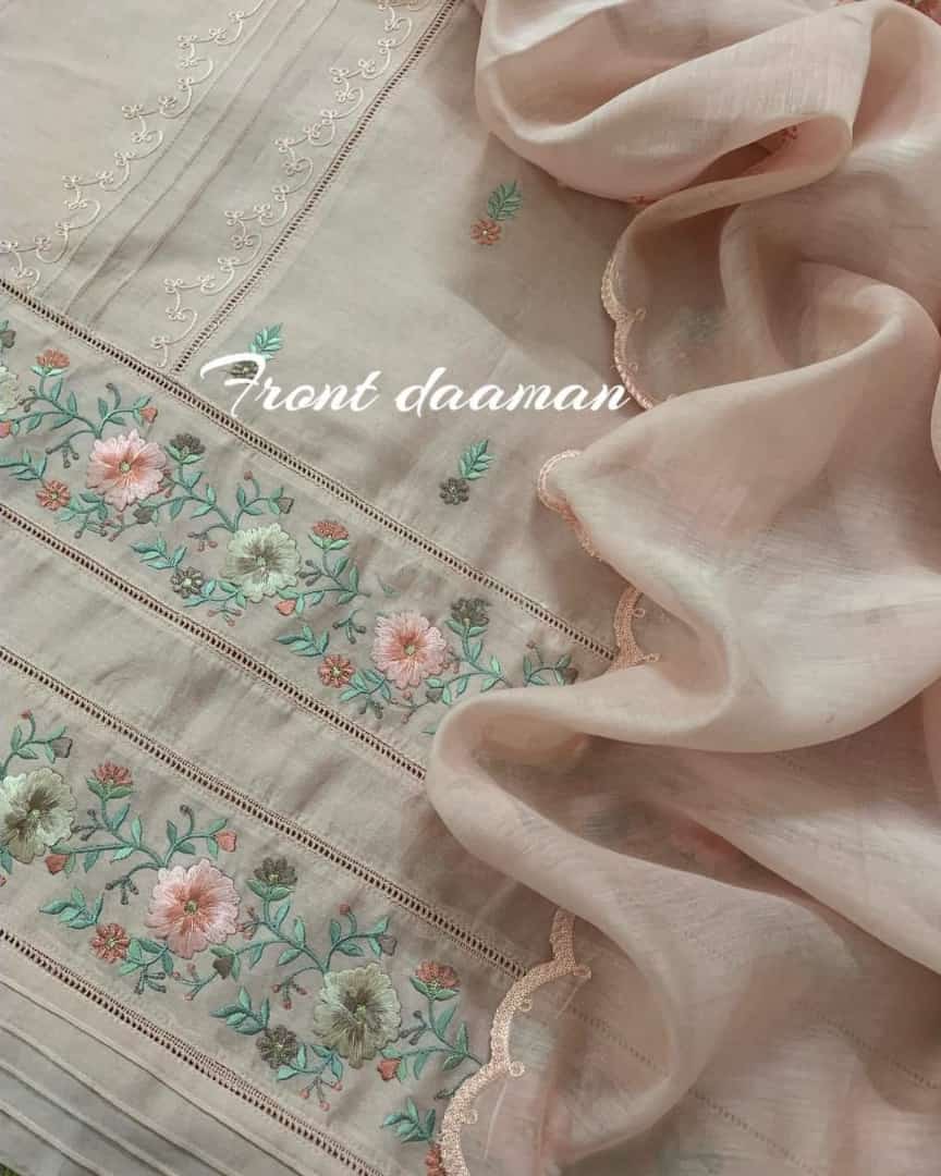 PURE CHANDER SILK  PARSI GARA SUIT CH5426