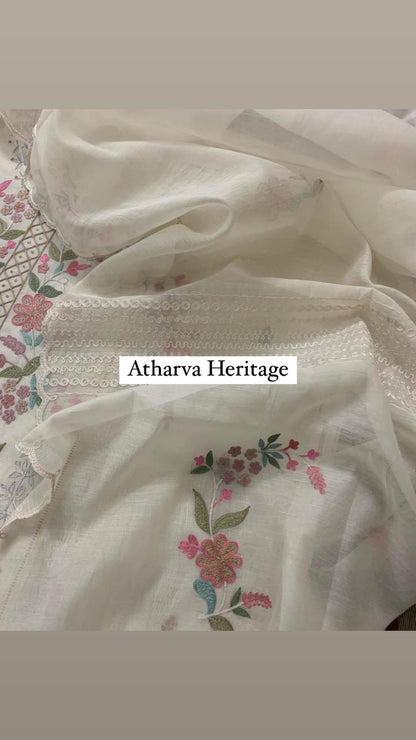 Atharva PURE CHANDER SILK KASHMIRI AARI SUIT CH1904