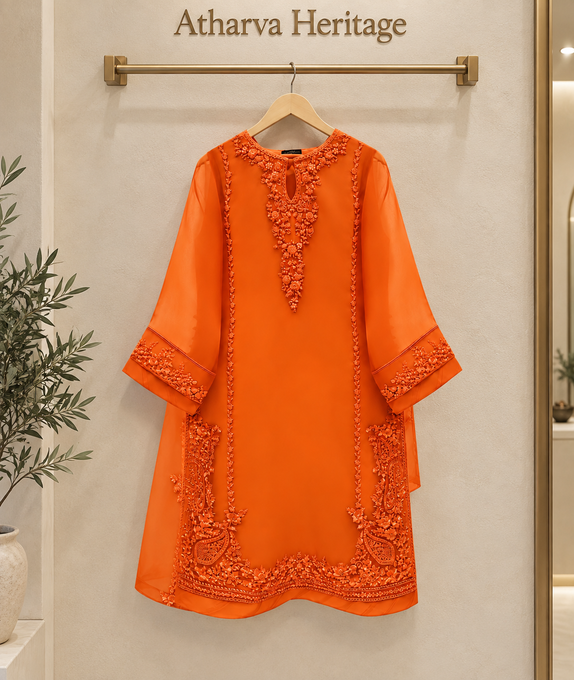 Atharva Heritage Sheer Luxury Ready to Wear Pakistani Suit AH1813-G6