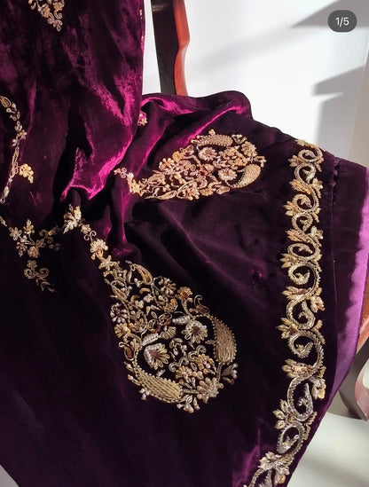 Atharva Heritage/~मखमल ~ The Winter 100% Pure Silk Velvet 2025 Edits Upto 9XL VLO017