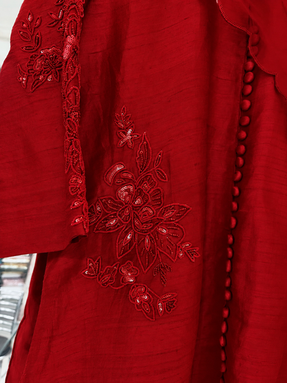 Atharva Heritage Premium Raw Silk  Ready to Wear Pakistani Suit RSP0021