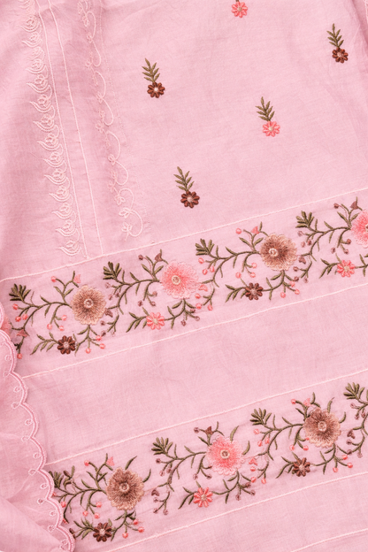 Atharva Heritage PURE MUL CHANDER   PARSI GARA SUIT CH5426B Powder pink