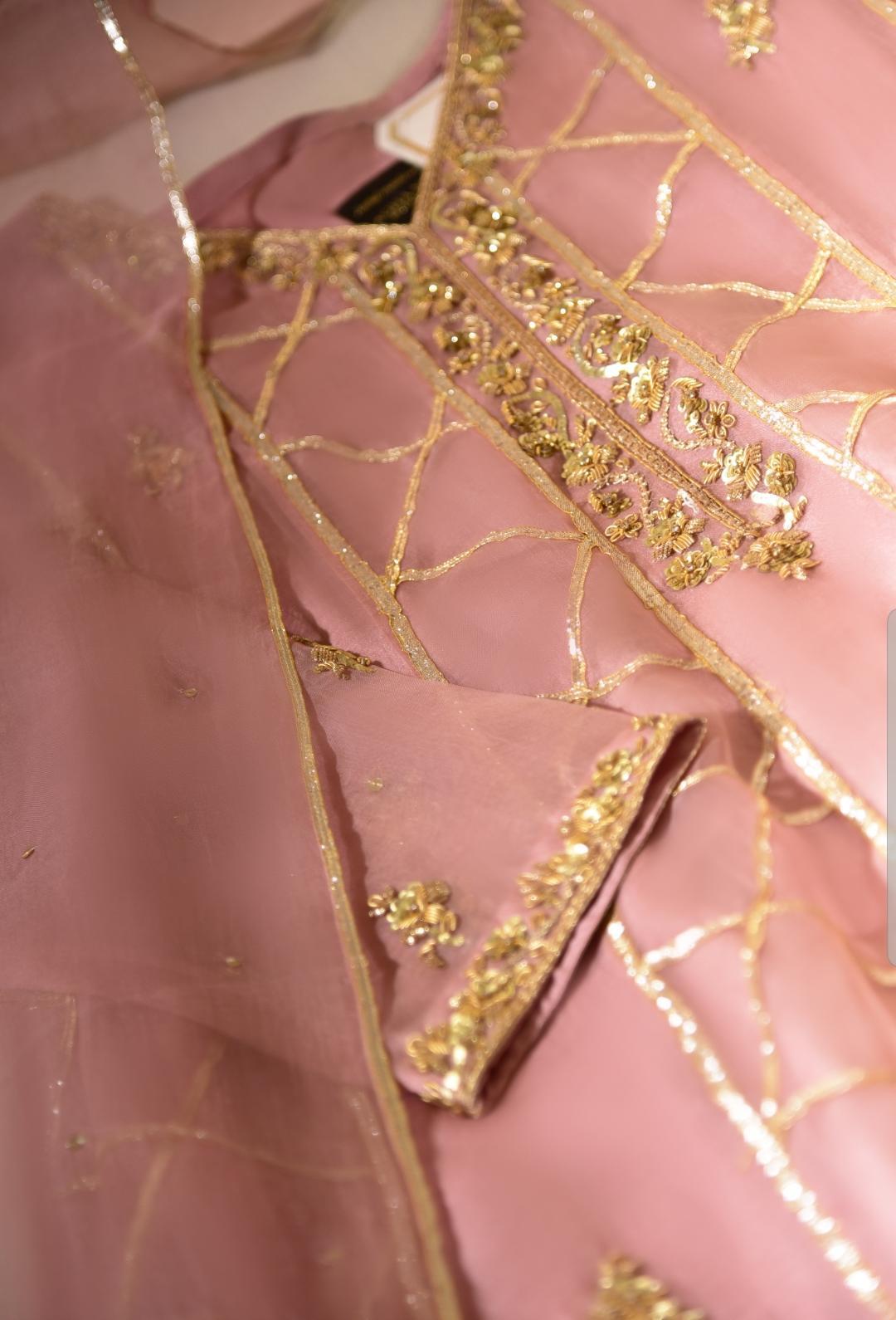 Atharva Heritage Pure Silk Organza Ombré   Anarkali OAA002