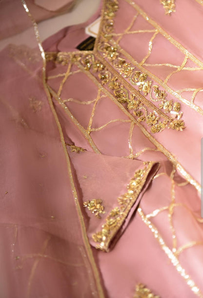 Atharva Heritage Pure Silk Organza Ombré   Anarkali OAA002