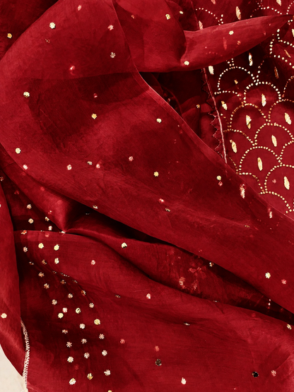 Atharva Heritage Sheer Luxury /Premium Lucknowi Semi Stitched Collection SHEER00079
