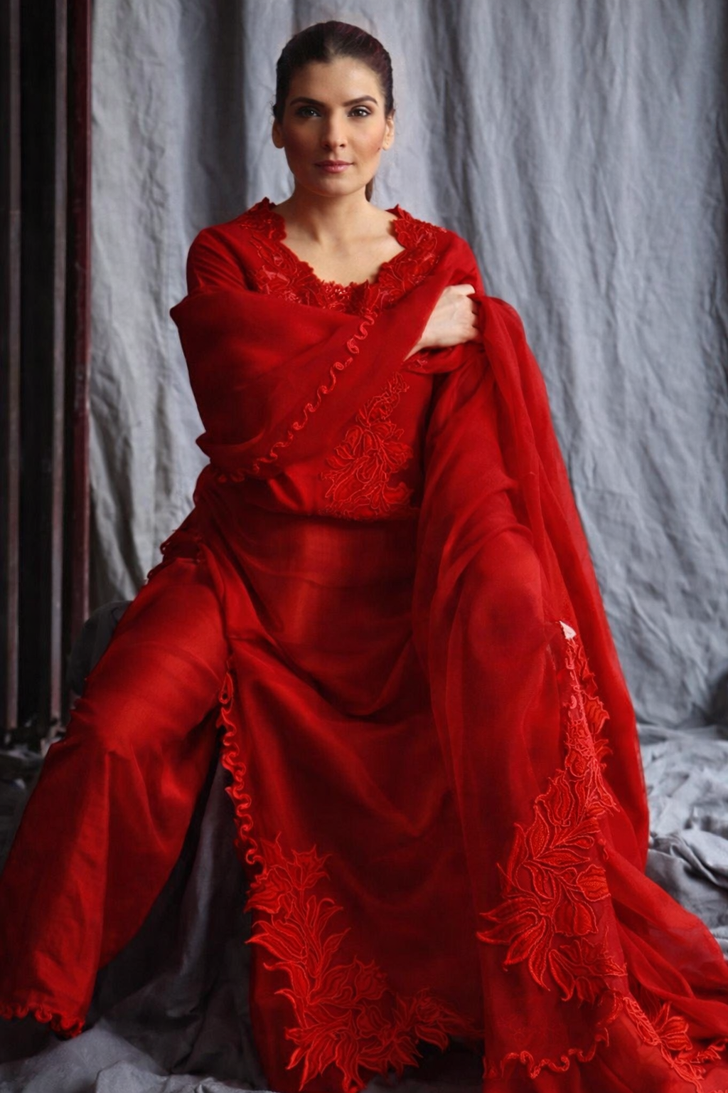 ATHARVA HERITAGE Sheer Luxury Ready to Wear Pakistani Appliqué Suit SLP0507