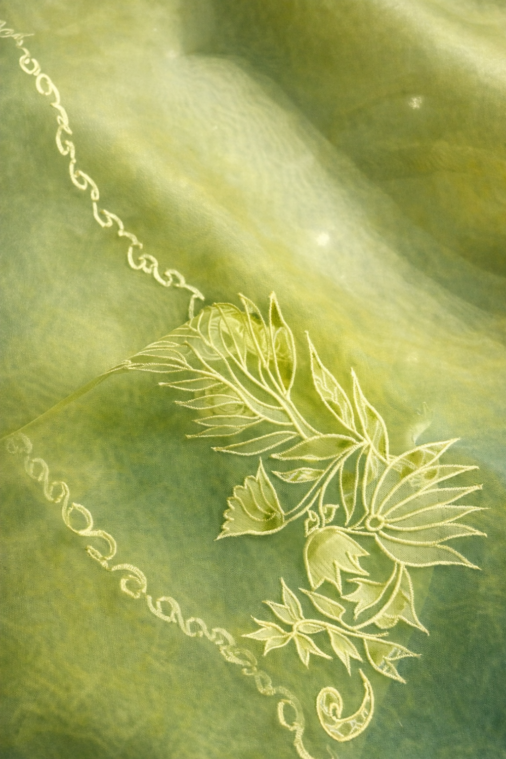 ATHARVA HERITAGE Satin Organza 80 Grams Ombre Hand Applique Pakistani Suit SLPOM976