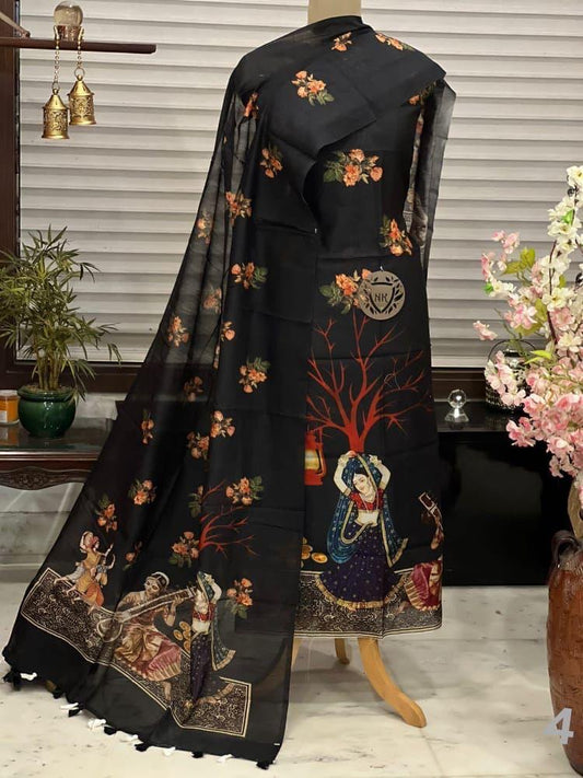 Atharva Heritage Digital Printed suits CHD005