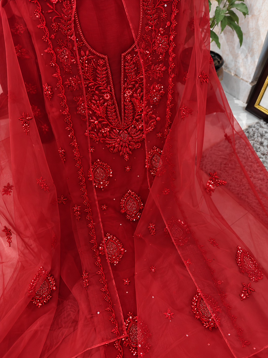 Atharva Heritage Sheer Luxury Premium Lucknowi Collection LUCK0102