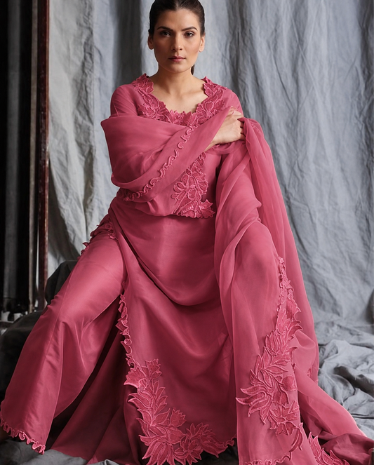 ATHARVA HERITAGE Sheer Luxury Ready to Wear Pakistani Appliqué Suit SLP0507