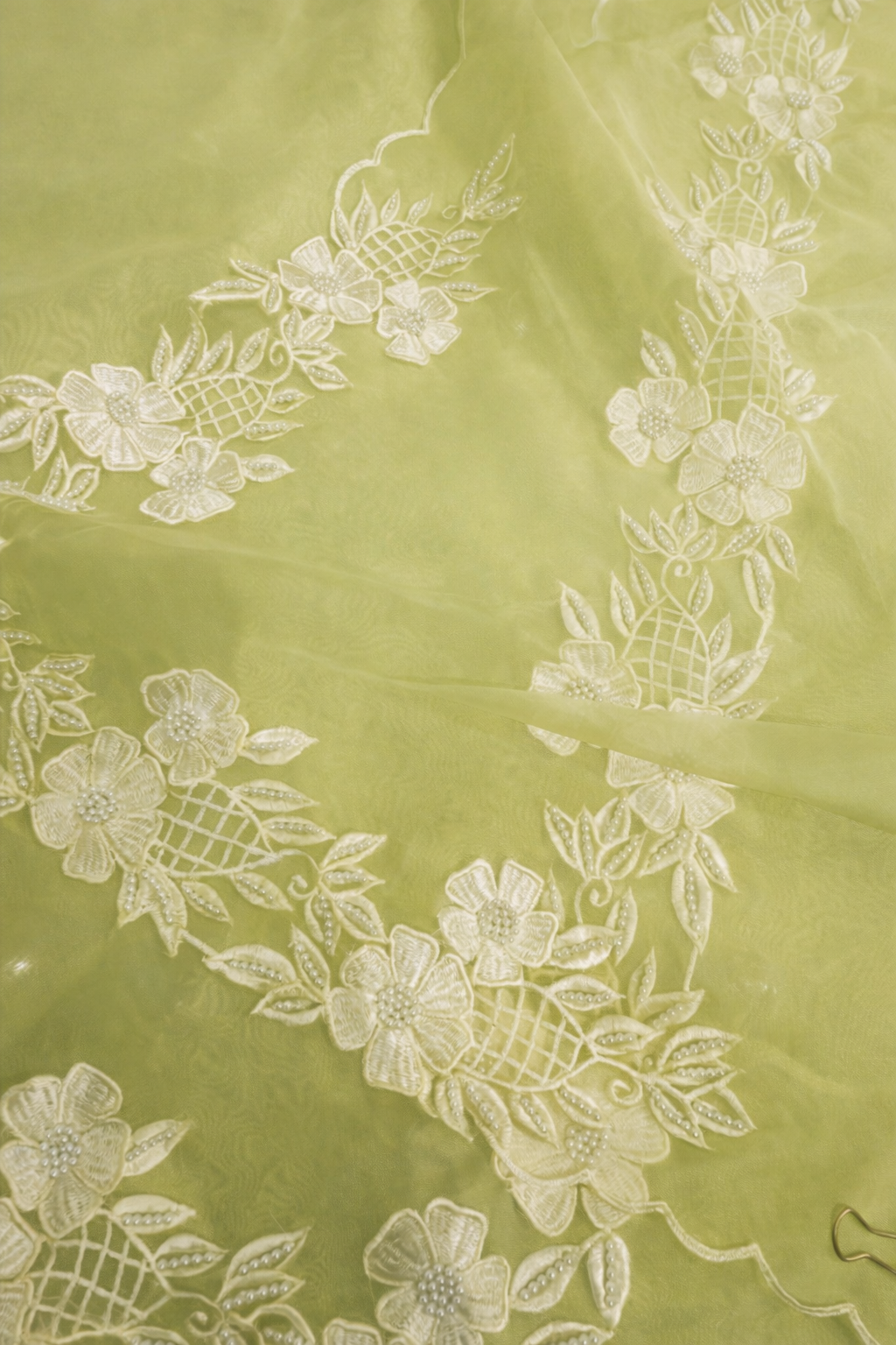 Atharva Heritage Pure Organza Silk Pakistani Suit with Pearl Parsi Embroidery AH181331176