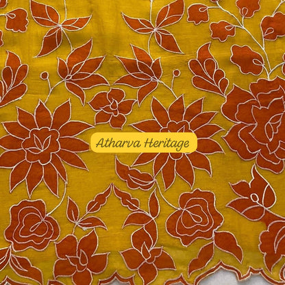 Atharva PURE Mul CHANDER  Applique SUIT CH17515