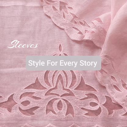 Atharva Heritage Hand Cutwork  Salwar Kameez/Chanderi Silk 70 Grams  Cut-Work Shirt & Dupatta/Santoon Bottom/Custom Stitch Unstitch/Plazo/Pant/ CUT8044