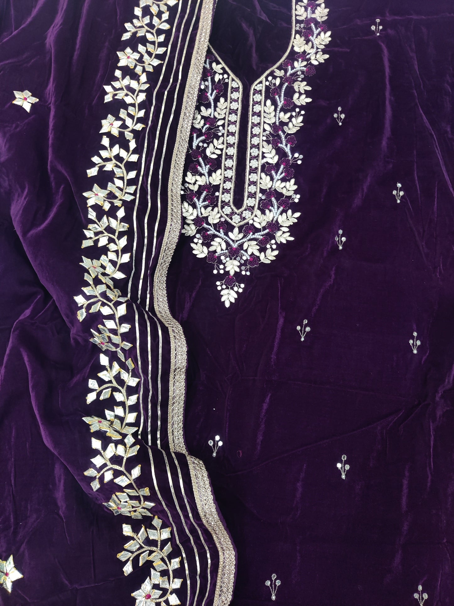 Atharva Heritage/ Hand Embroidered The Winter Velvet 2024 Edits EM1034