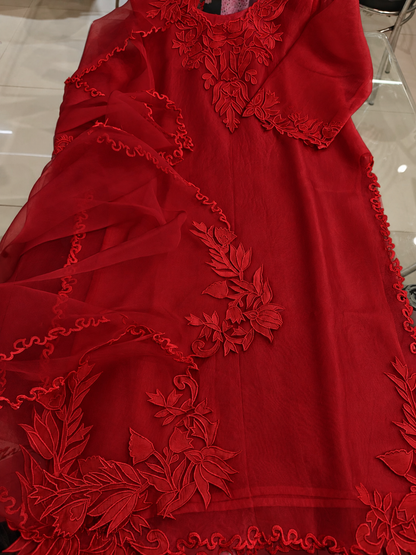 ATHARVA HERITAGE Sheer Luxury Ready to Wear Pakistani Appliqué Suit SLP0507