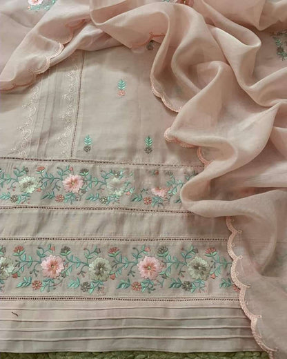 PURE CHANDER SILK  PARSI GARA SUIT CH5426