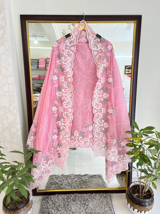 PURE CHANDER SILK  PARSI GARA SUIT WITH PEARL HIGHLIGHT CHP001