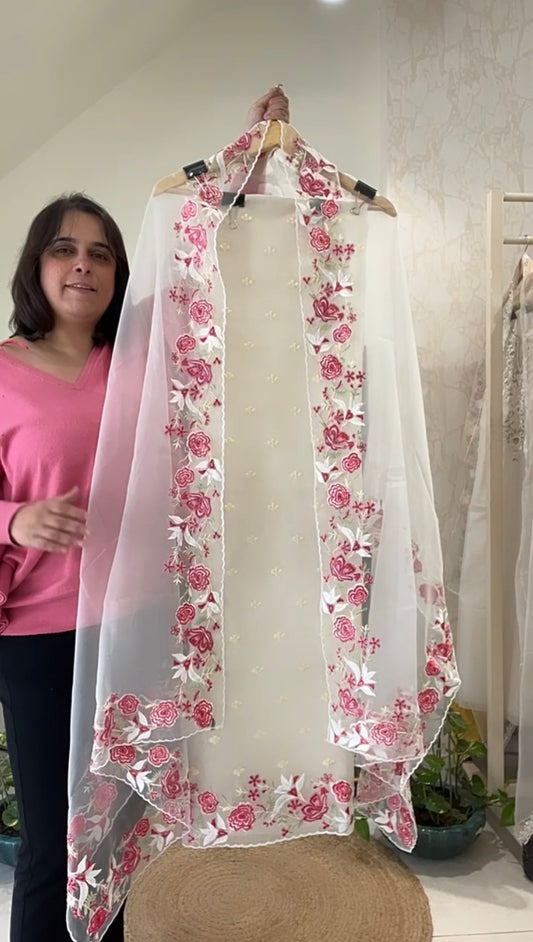SHEER LUXURY PARSI GARA SUIT SHEER008