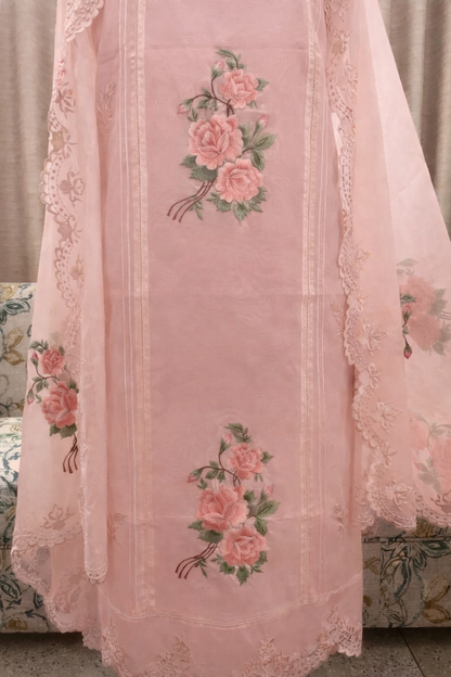 ATHARVA HERITAGE PURE CHANDER SILK  PARSI GARA SUIT CH5424