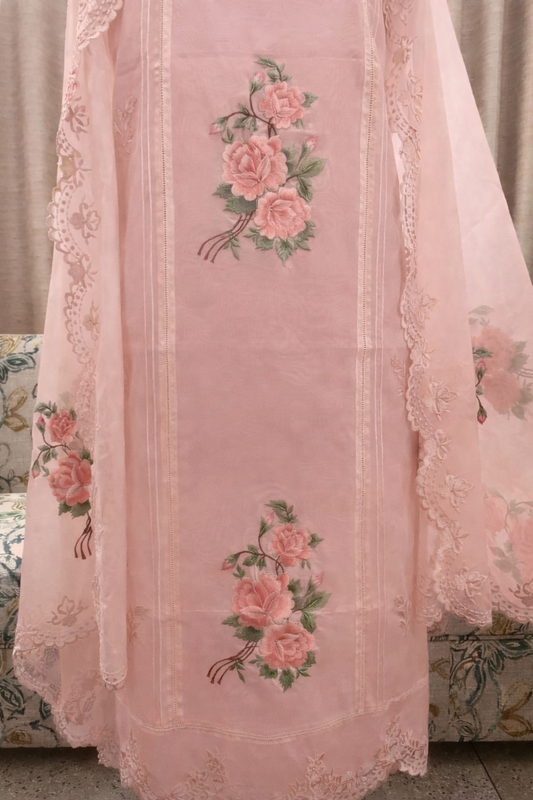 ATHARVA HERITAGE PURE CHANDER SILK  PARSI GARA SUIT CH5424