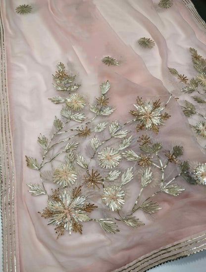 ATHARVA HERITAGE Hand Embroidery Salwar Kameez /Chiffon Dupatta With Stunning Gota & Trim/Custom Stitch Unstitch/Gift/Patiala/Anarkali/Churridar/CH17333