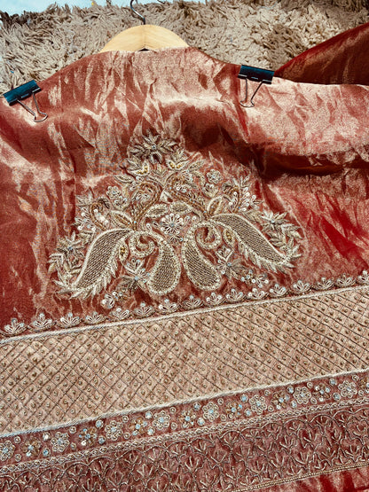 Atharva Heritage ✨Trousseau Collection – Handwoven Tissue Silk Zardozi Ensemble Co-Ord Set  ✨