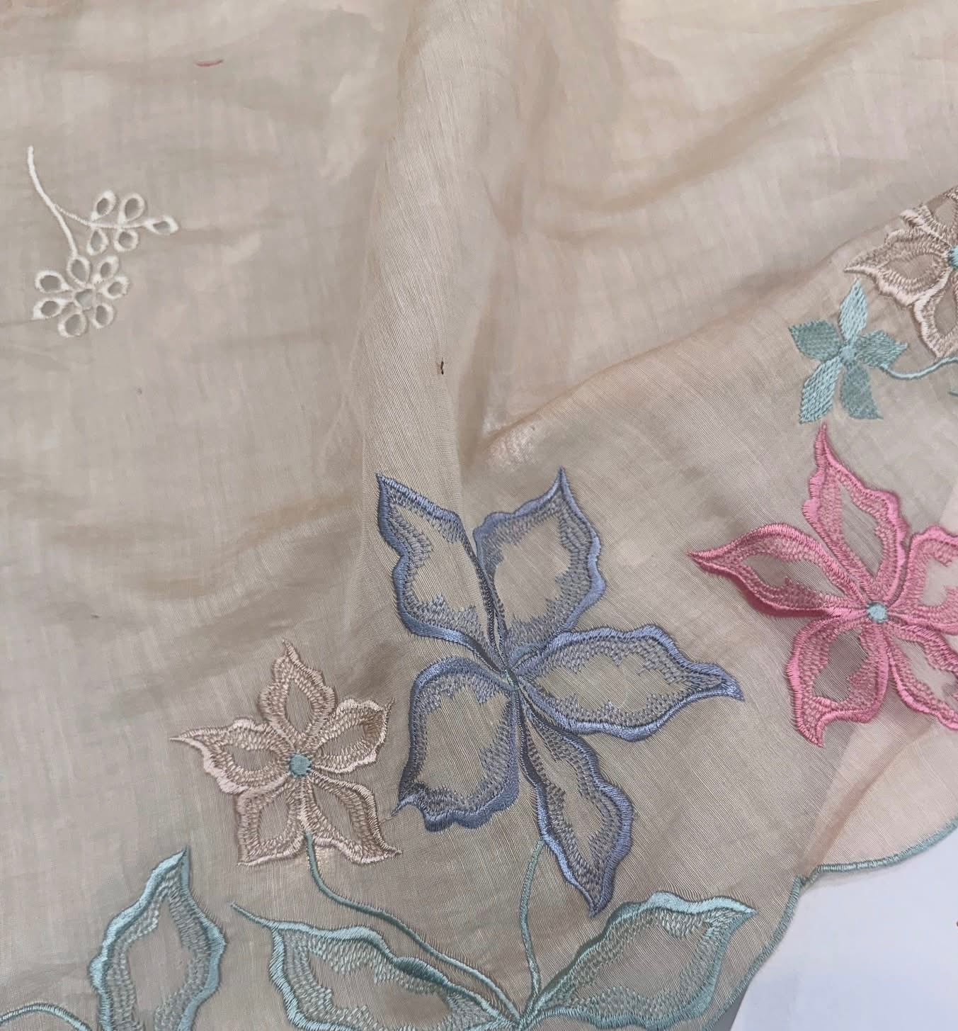 Atharva Heritage PURE CHANDERI SILK Thread Embroidered SUIT MCH00715