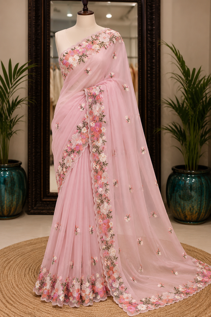 Atharva Heritage Timeless Elegance i – Saree in Pure Silk Organza 40 Grams SSO167
