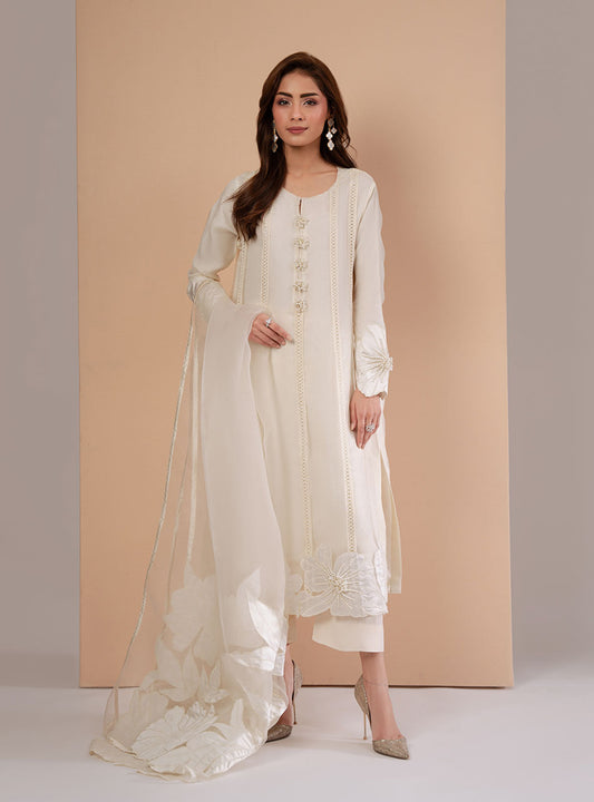 ATHARVA HERITAGE Sheer Luxury Ready to Wear Pakistani Appliqué Suit SLP05055
