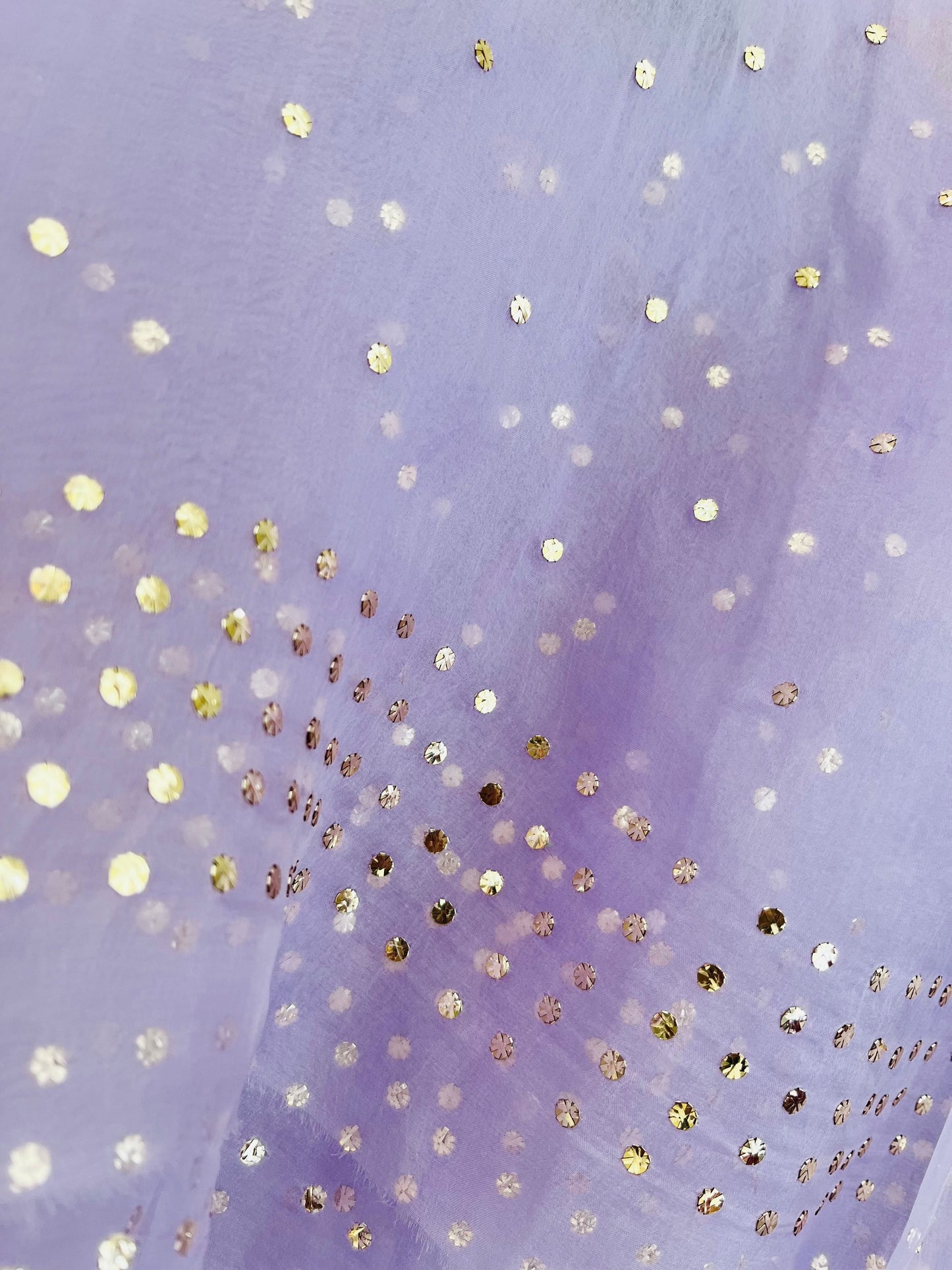 Atharva Heritage Lavender Pure Silk Organza  Hand Embroidered Mukaish Lehenga Set