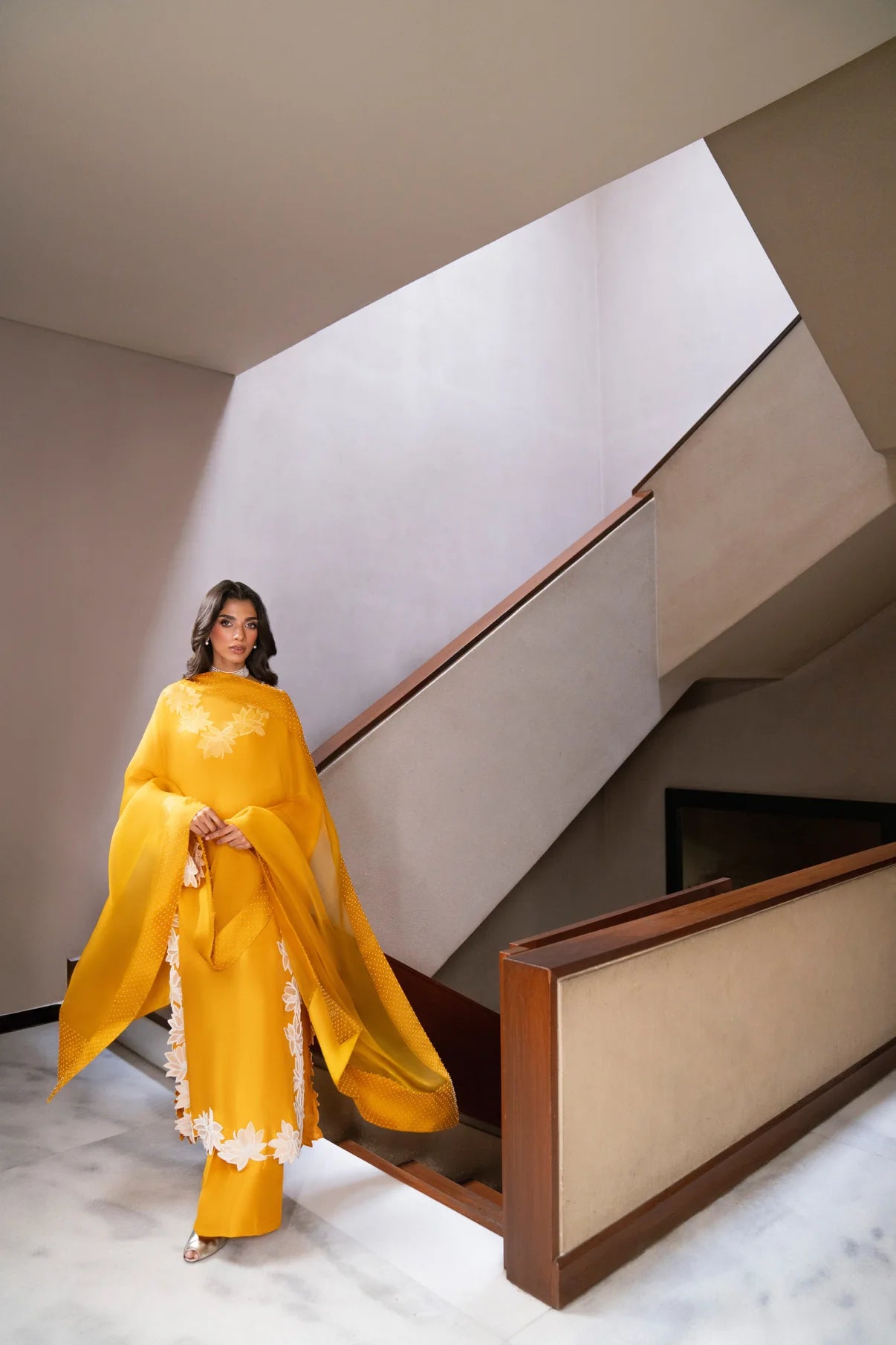 Atharva Heritage – Hand-Embroidered Pure Silk Pakistani Suit with Pearl & Katdana Detailing AHSS1561