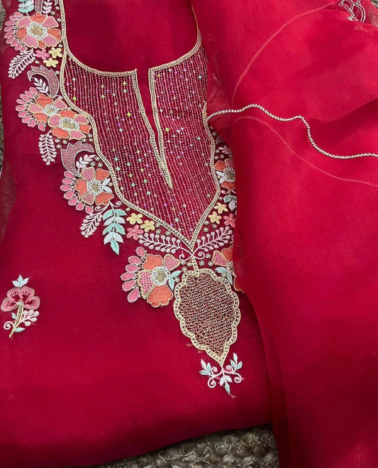 Atharva Heritage Sheer Luxury Premium Lucknowi Collection AHLUC1813