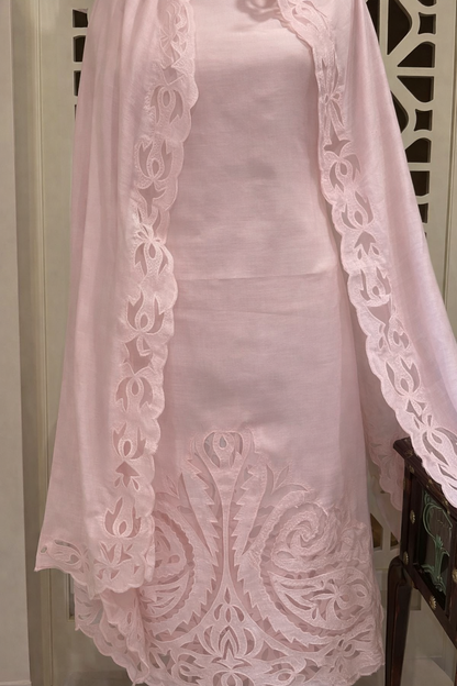 Atharva Heritage Hand Cutwork  Salwar Kameez/Chanderi Silk 70 Grams  Cut-Work Shirt & Dupatta/Santoon Bottom/Custom Stitch Unstitch/Plazo/Pant/ CUT8044