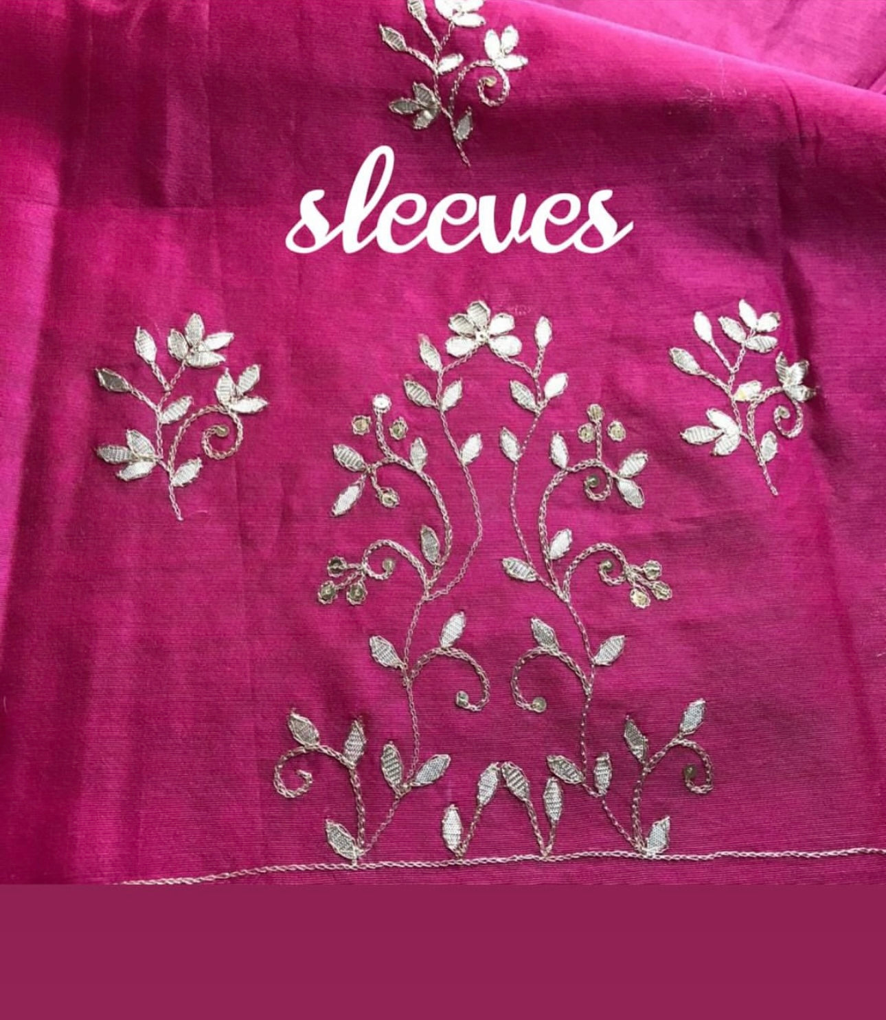 ATHARVA HERITAGE SHEER LUXURY Pure Chanderi Silk 70 Grams  SUIT Gota Pati CHPH001