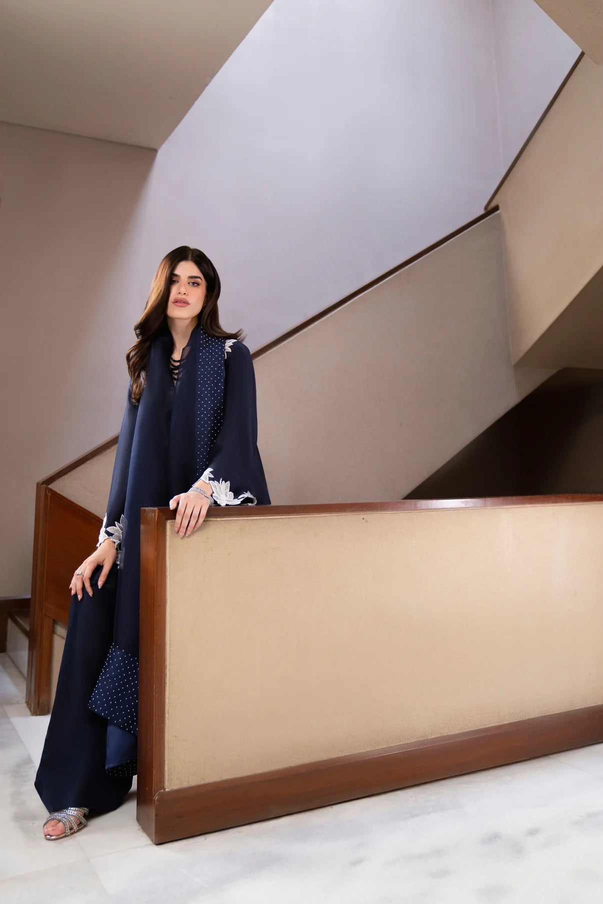 Atharva Heritage – Hand-Embroidered Pure Silk Pakistani Farshi Salwar Suit with Pearl & Katdana Detailing AHSS1562