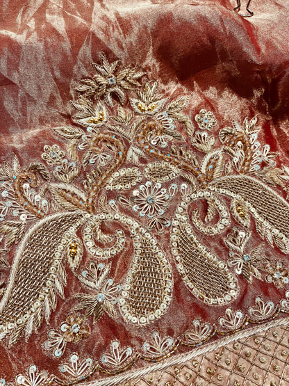 Atharva Heritage ✨Trousseau Collection – Handwoven Tissue Silk Zardozi Ensemble Co-Ord Set  ✨