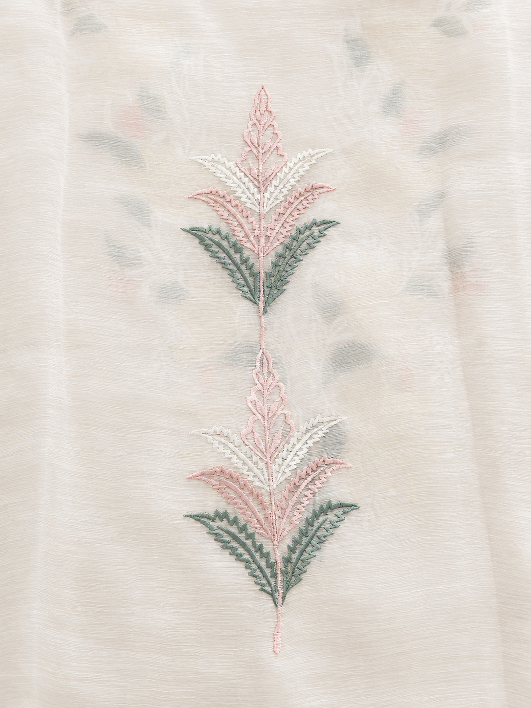 Atharva Heritage Pearl White Pure Chanderi Silk Pakistani Suit with Organza Dupatta CHO0025