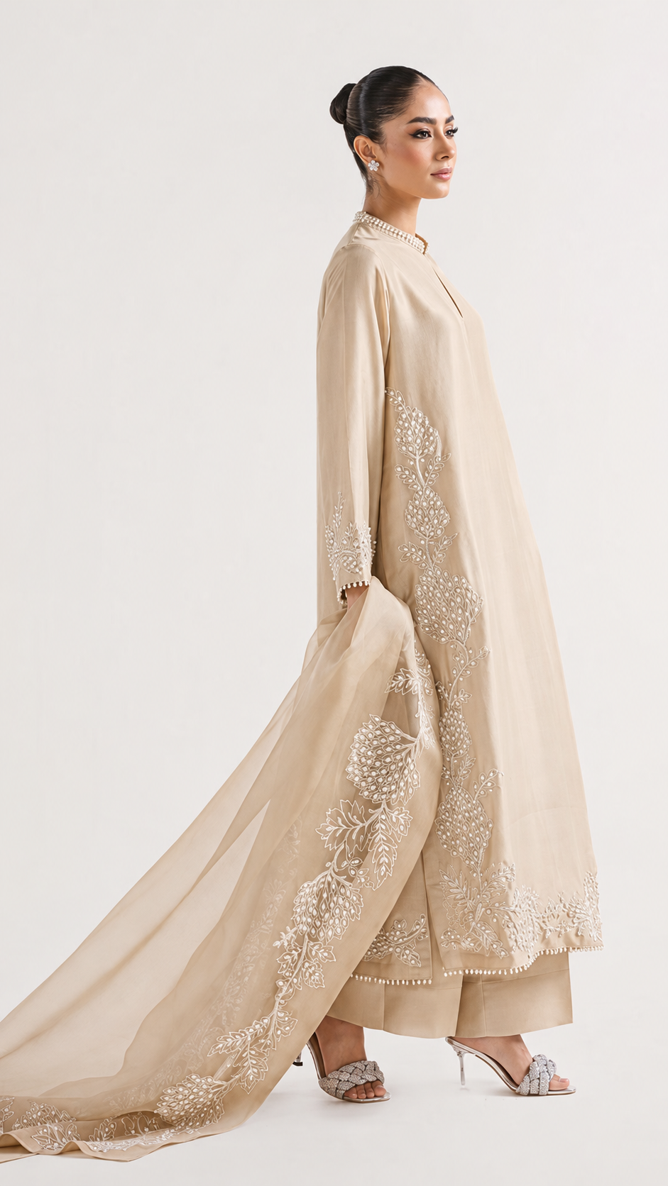 Atharva Heritage Sheer Luxury Pure Silk Ready to Wear Pakistani Suit SLP0012 Deep Red