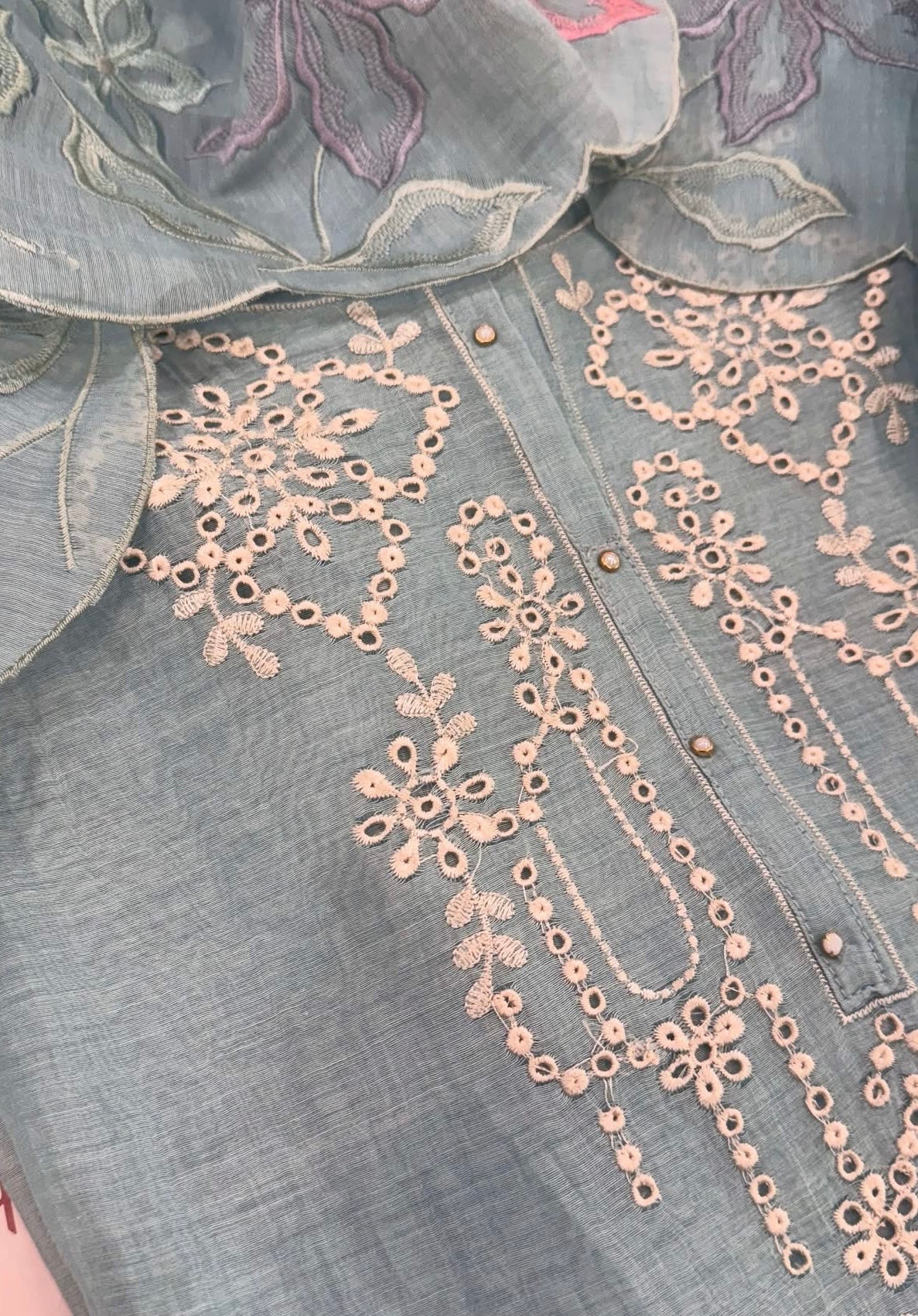 Atharva Heritage PURE CHANDERI SILK Thread Embroidered SUIT MCH00715