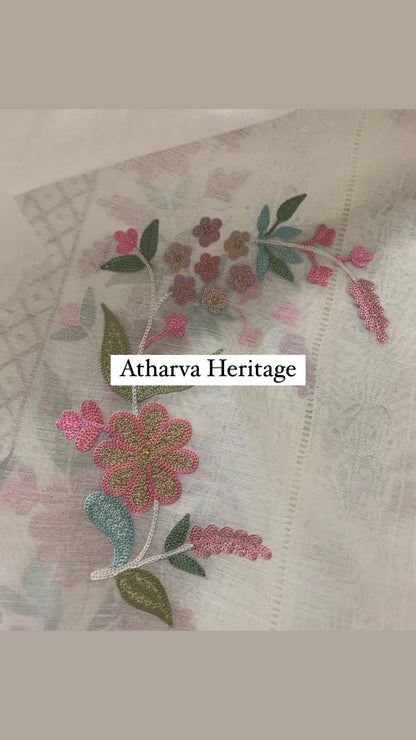 Atharva PURE CHANDER SILK KASHMIRI AARI SUIT CH1904