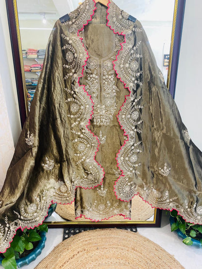 ATHARVA HERITAGE MAHARANI LUXURY TISSUE SILK SUIT MTC00576